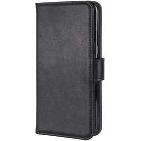 Skórzane Etui Wallet do Samsung Galaxy S7 Edge, Genuine Leather, black