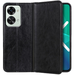 Skórzane Etui do OnePlus Nord 2T 5G, Wallet Split Leather, Czarne