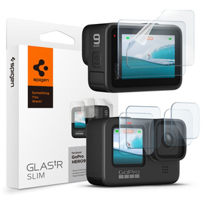 Spigen Glas.TR Slim Szkło Hartowane + Folia do GoPro Hero 9/10/11/12 na przód i tył 2-Pack