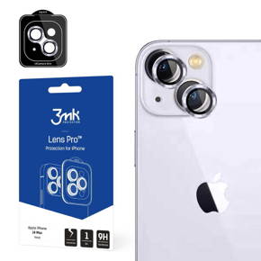 Szkło Hybrydowe 3MK na Aparat do iPhone 14, Lens Protection Pro, Violet