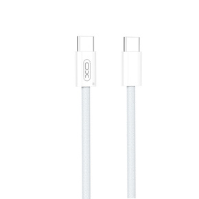 XO Kabel USB Type-C do Type-C 60W 100cm Q26, biały