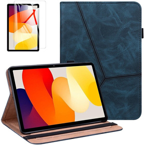 Zestaw Etui + Szkło Hartowane do Xiaomi Redmi Pad SE 11", Klasyczne, Z klapką, niebieskie