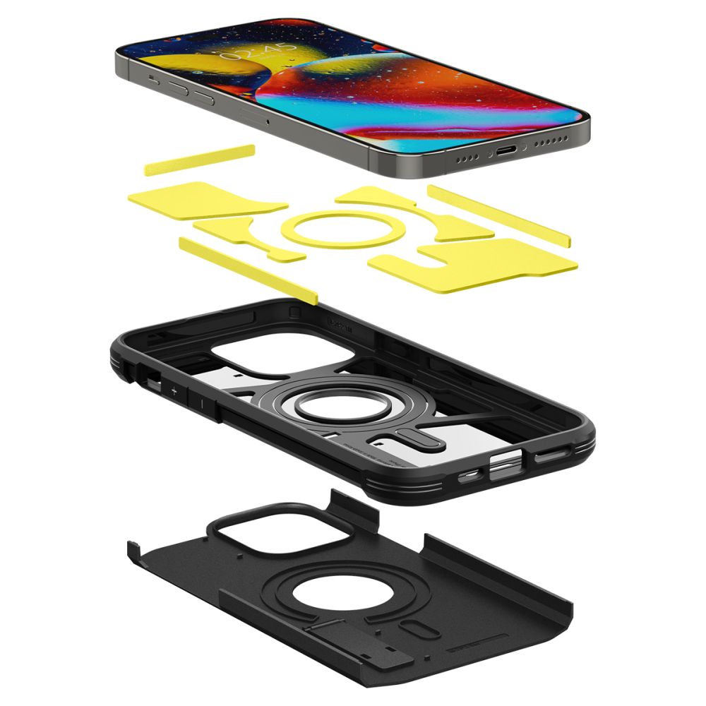 Case Spigen para iPhone 15 Pro Max Optik MagFit Black - SmartPro