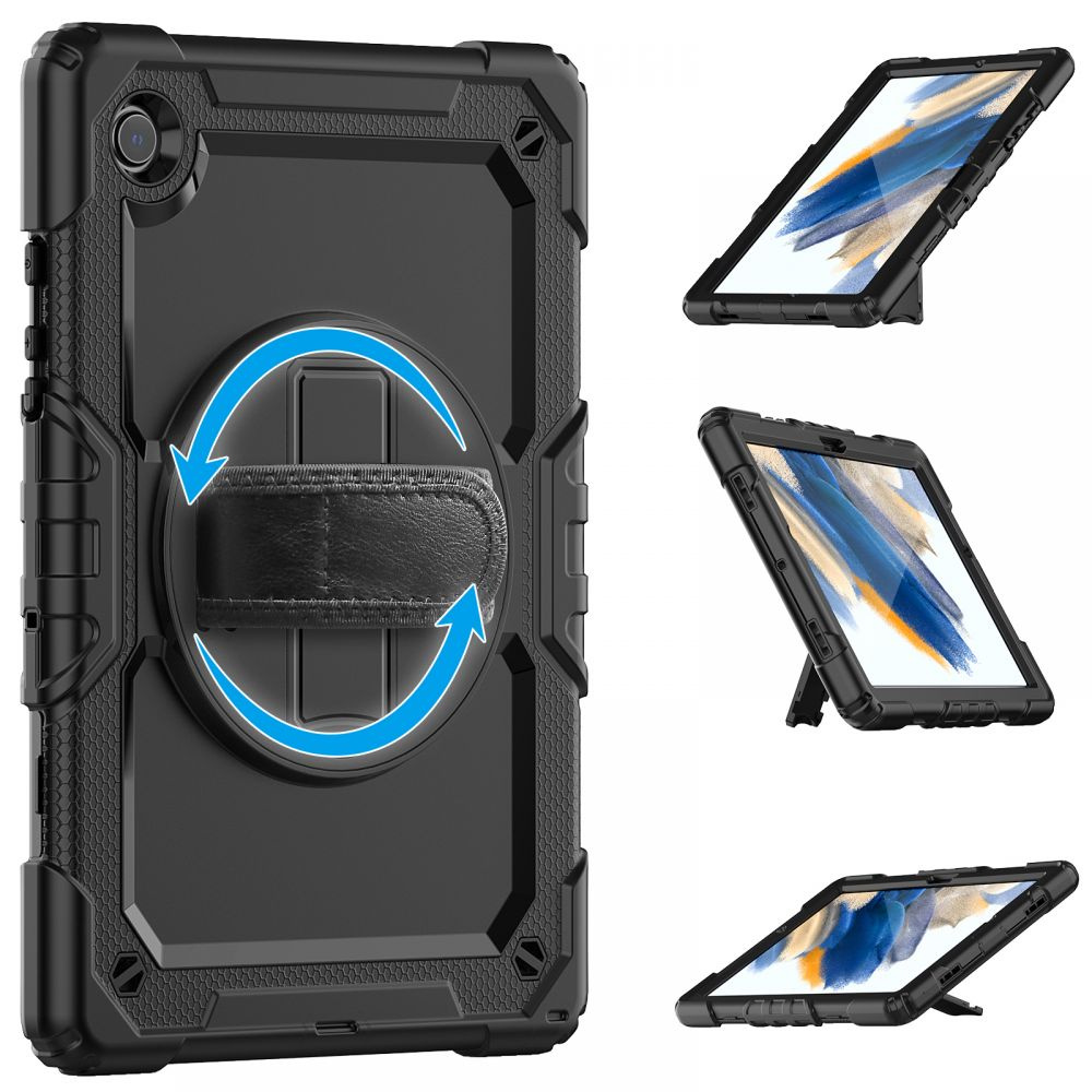 Etui TechProtect do Galaxy Tab A8 10.5 X200/X205, Solid360, Black
