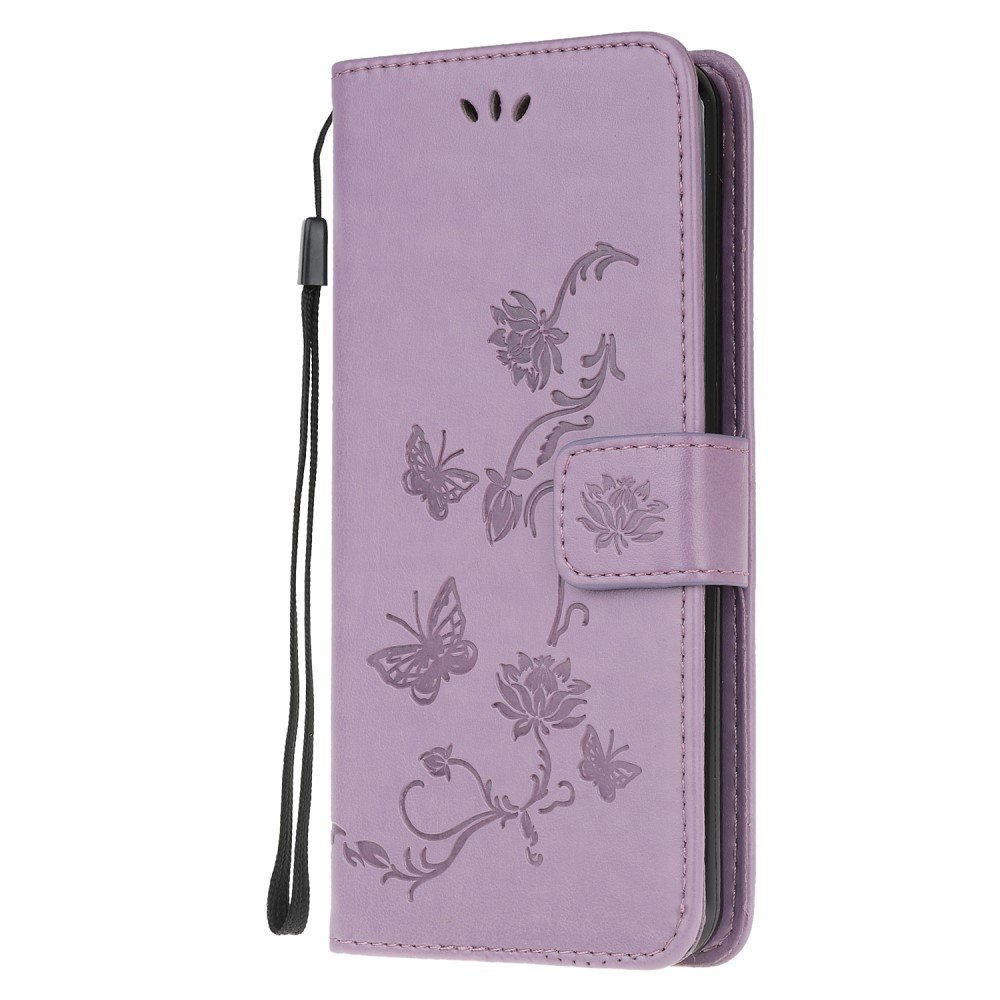 Etui Wallet do Samsung Galaxy M21, Butterfly Flower, Purple - sklep XGSM.pl