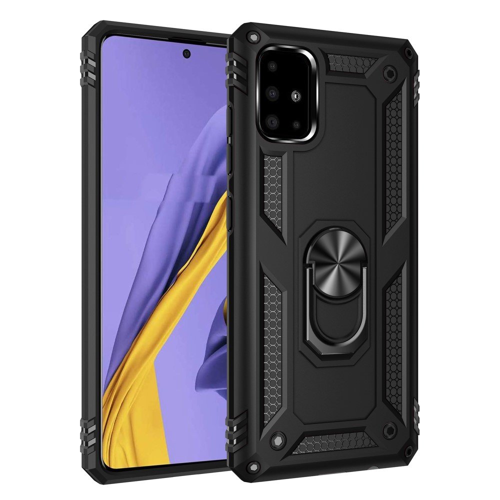 Etui pancerne do Samsung Galaxy A51, Nox Case Ring, czarne - sklep XGSM.pl