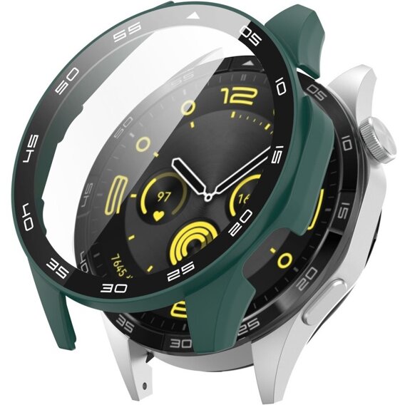 2w1 Etui + Szkło Hartowane do Huawei Watch GT 4 46mm, Zielone