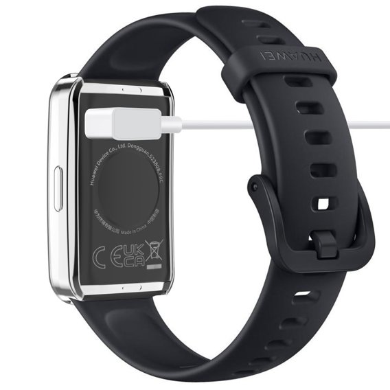 2w1 Etui z Osłoną Silikonową do Huawei Band 8 / Huawei Band 9, Srebrne