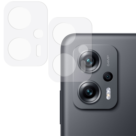 2x Szkło hartowane na aparat ERBORD do Xiaomi Poco X4 GT, przezroczyste