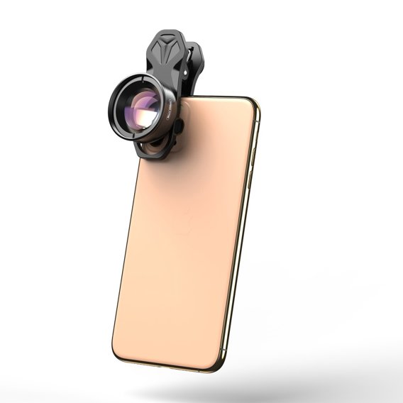 Apexel Uniwersalny Obiektyw na klips do smartfona 100mm , Czarne