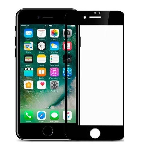 Czarne Szkło Hartowane Mocolo TG+3D Case Friendly iPhone 7/8/SE 2020/SE 2022 4.7