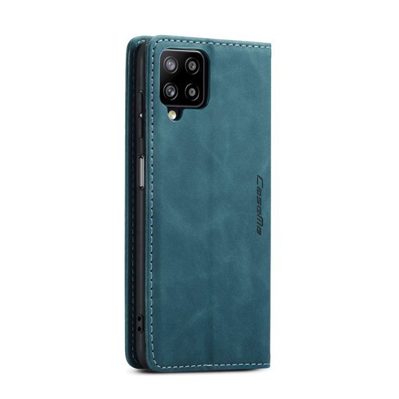 Etui CASEME do Samsung Galaxy A12 / M12 / A12 2021, Leather Wallet Case, Blue