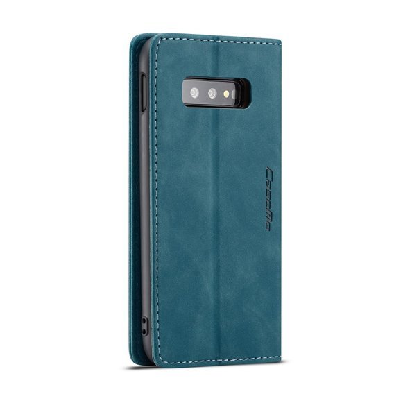 Etui CASEME do Samsung Galaxy S10E, Leather Wallet Case, Blue