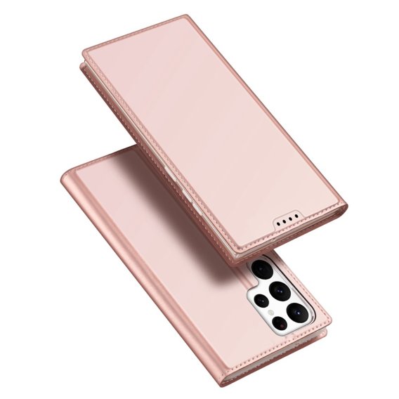 Etui Dux Ducis do Samsung Galaxy S23 Ultra, Skinpro, różowe rose gold