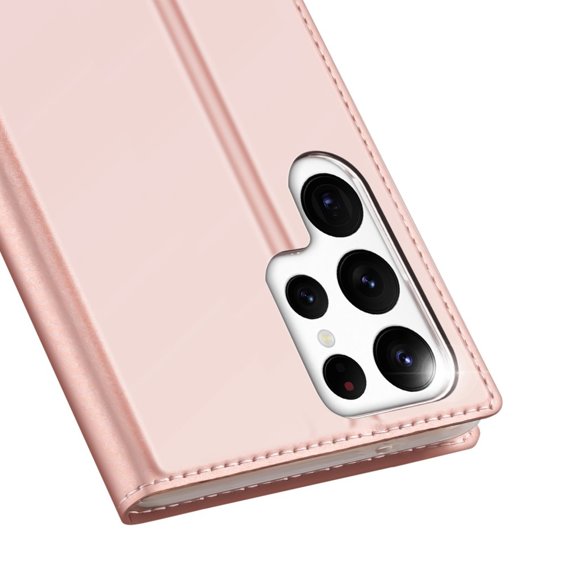 Etui Dux Ducis do Samsung Galaxy S23 Ultra, Skinpro, różowe rose gold