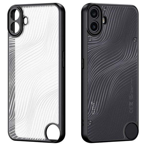 Etui DuxDucis do Nothing CMF Phone 1, Aimo case, przezroczyste / czarne