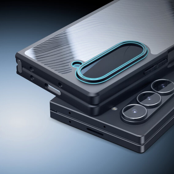 Etui DuxDucis do Samsung Galaxy Z Fold6 5G, Aimo case, przezroczyste / czarne