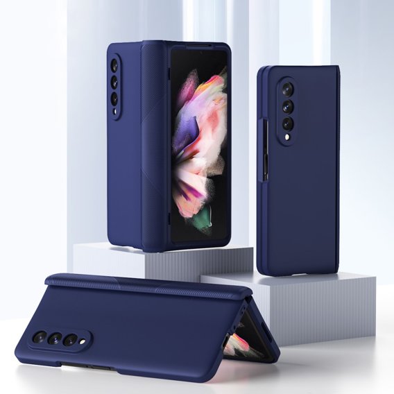 Etui Full Cover do Samsung do Galaxy Z Fold3 5G, ze szkłem, Blue