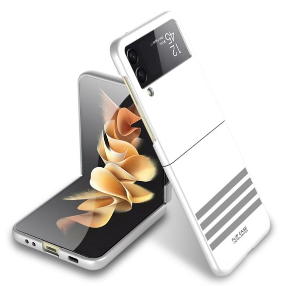 Etui GKK PC Case do Samsung Galaxy Z Flip3 5G, Pattern, White
