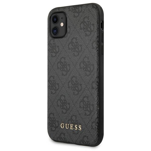 Etui GUESS do iPhone 11, 4G Collection, szare