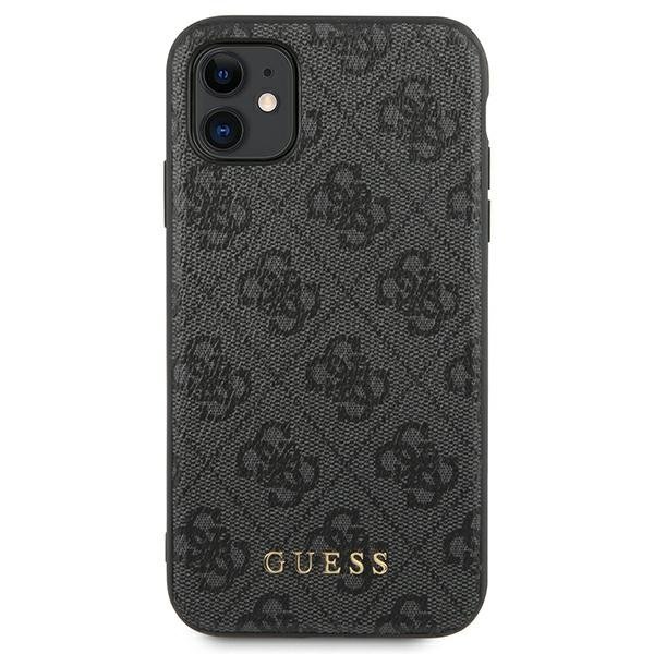 Etui GUESS do iPhone 11, 4G Collection, szare