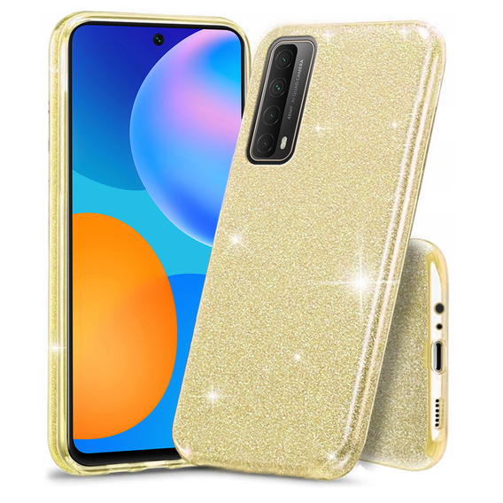 Etui Glitter Case do Huawei P Smart 2021, Gold