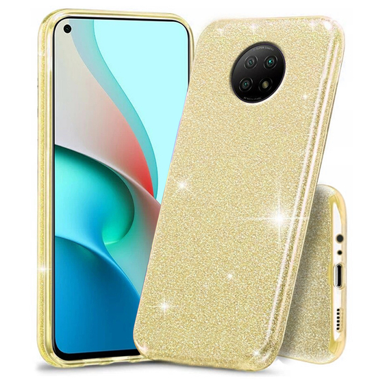 Etui Glitter Case do Xiaomi Redmi Note 9T 5G, Gold