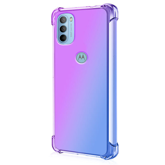 Etui Gradient Dropproof do Motorola Moto G31 / G41, Fioletowe / niebieskie