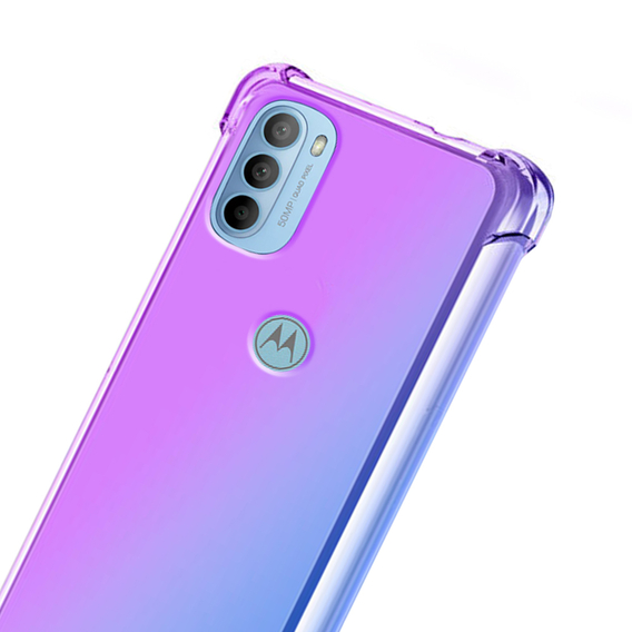 Etui Gradient Dropproof do Motorola Moto G31 / G41, Fioletowe / niebieskie