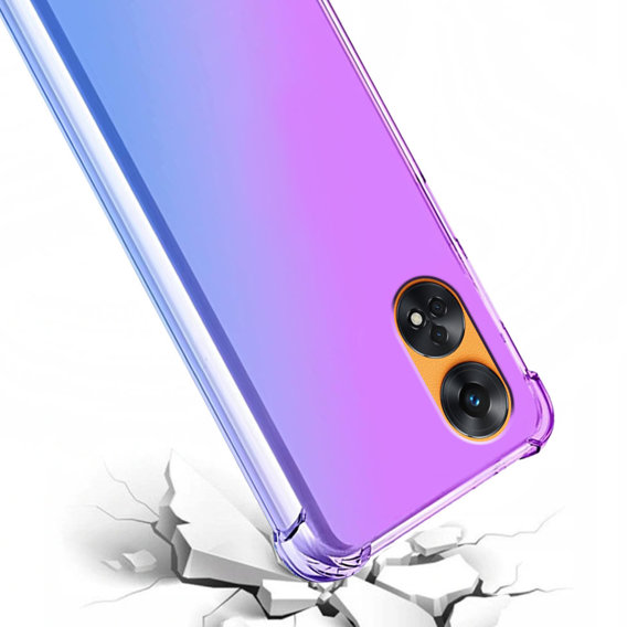 Etui Gradient Dropproof do Oppo Reno8 T, Fioletowe / niebieskie