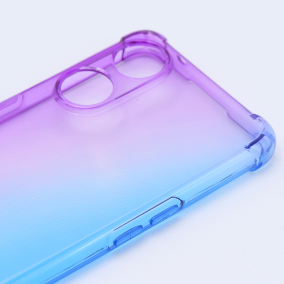 Etui Gradient Dropproof do Oppo Reno8 T, Fioletowe / niebieskie