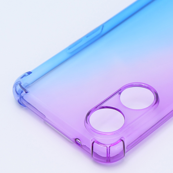 Etui Gradient Dropproof do Oppo Reno8 T, Fioletowe / niebieskie