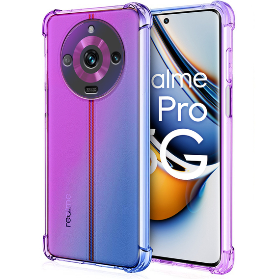 Etui Gradient Dropproof do Realme 11 Pro / 11 Pro +, Fioletowe / niebieskie