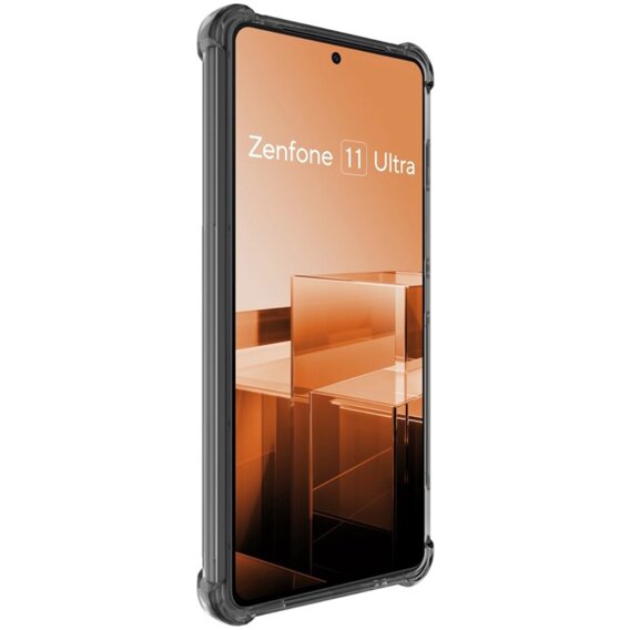 Etui IMAK do Asus Zenfone 11 Ultra 5G, Dropproof, przezroczyste / czarne
