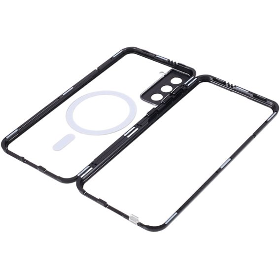 Etui Magnetic Dual Glass MagSafe do Samsung Galaxy S21+ Plus, czarne