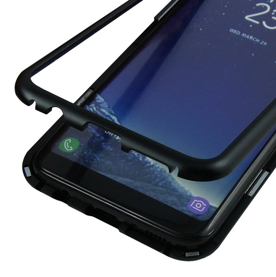 Etui Magnetic back glass do Samsung Galaxy S8 - Black