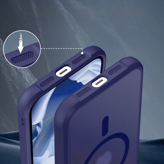 Etui Magnetyczne do Magsafe do iPhone 15 Pro Max, niebieskie