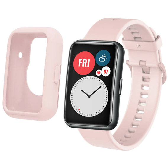Etui Soft Silicone do Huawei Watch Fit 2, Pink