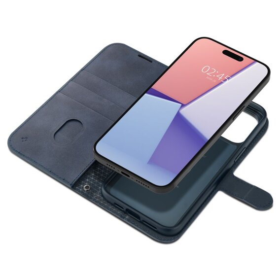 Etui Spigen Wallet "S" Pro do iPhone 15 Pro, Niebieskie