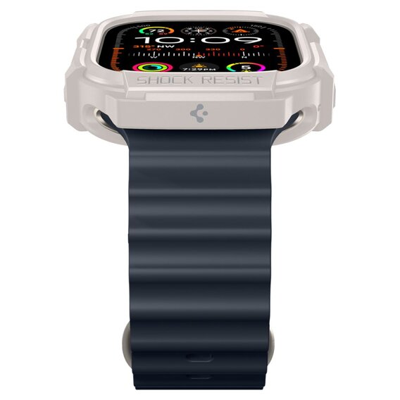 Etui Spigen do Apple Watch Ultra/Ultra 2 49mm, Rugged Armor, Beżowy