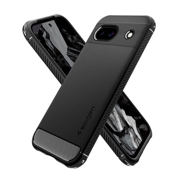 Etui Spigen do Google Pixel 8A, Rugged Armor, czarne