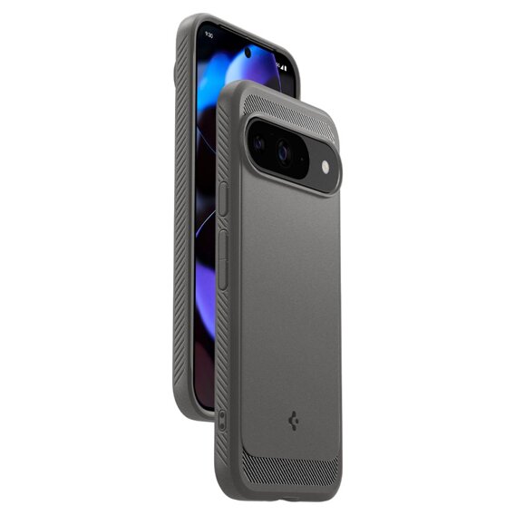 Etui Spigen do Google Pixel 9 / 9 Pro, Rugged Armor, szare