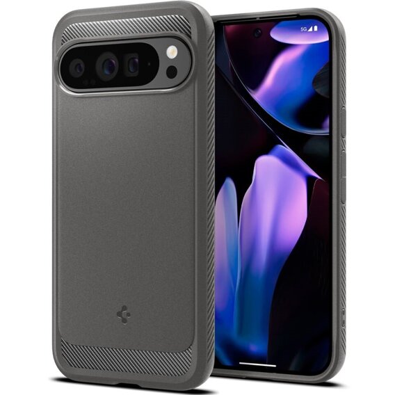 Etui Spigen do Google Pixel 9 Pro XL, Rugged Armor, szare