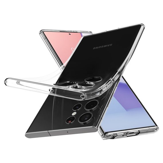 Etui Spigen do Samsung Galaxy S22 Ultra, Liquid Crystal, przezroczyste