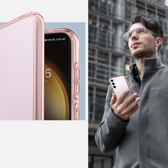 Etui Spigen do Samsung Galaxy S23, Ultra Hybrid, różowe