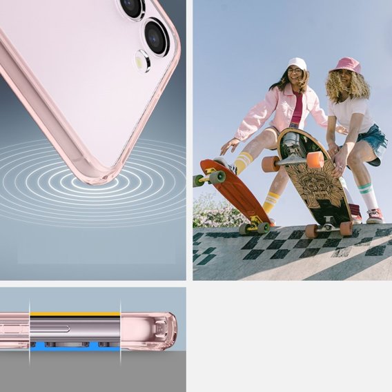 Etui Spigen do Samsung Galaxy S23, Ultra Hybrid, różowe