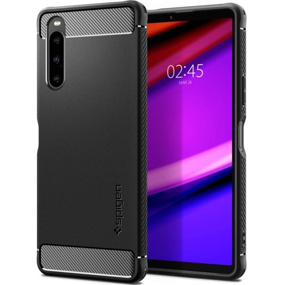 Etui Spigen do Sony Xperia 10 V, Rugged Armor, czarne