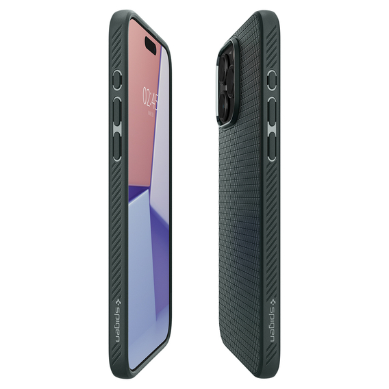 Etui Spigen do iPhone 15 Pro, Liquid Air, zielone