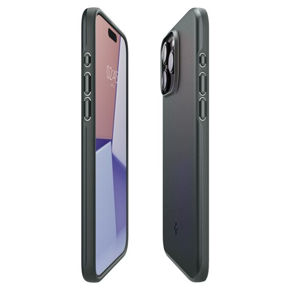 Etui Spigen do iPhone 15 Pro, Thin Fit, Zielone