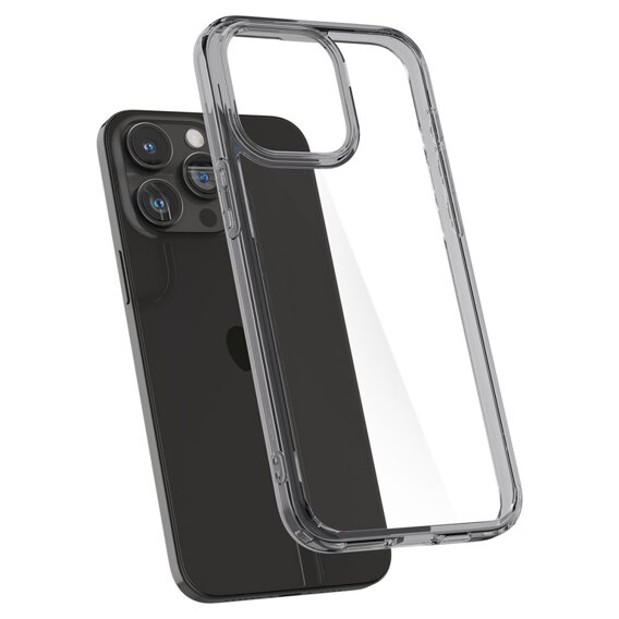 Etui Spigen do iPhone 15 Pro, Ultra Hybrid, Przezroczyste / Szare